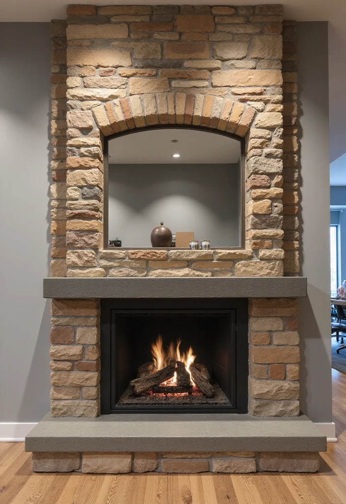 12 Office Fireplace Ideas for Warm Professional Comfort 89 12 Office Fireplace Ideas for Warm Professional Comfort - 9. Custom-Built Fireplaces for Unique Spaces