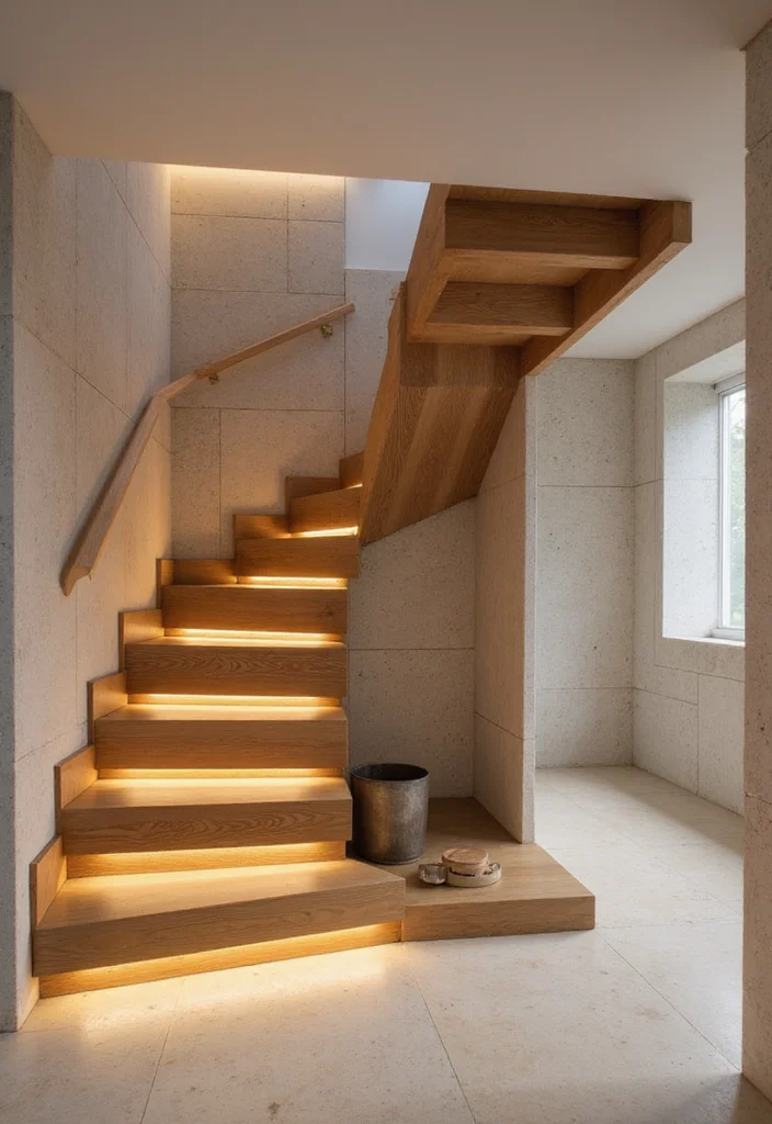 12 Open Basement Staircase Ideas for Bright Airy Style 111 12 Open Basement Staircase Ideas for Bright Airy Style - 11. Multi-Functional Staircase