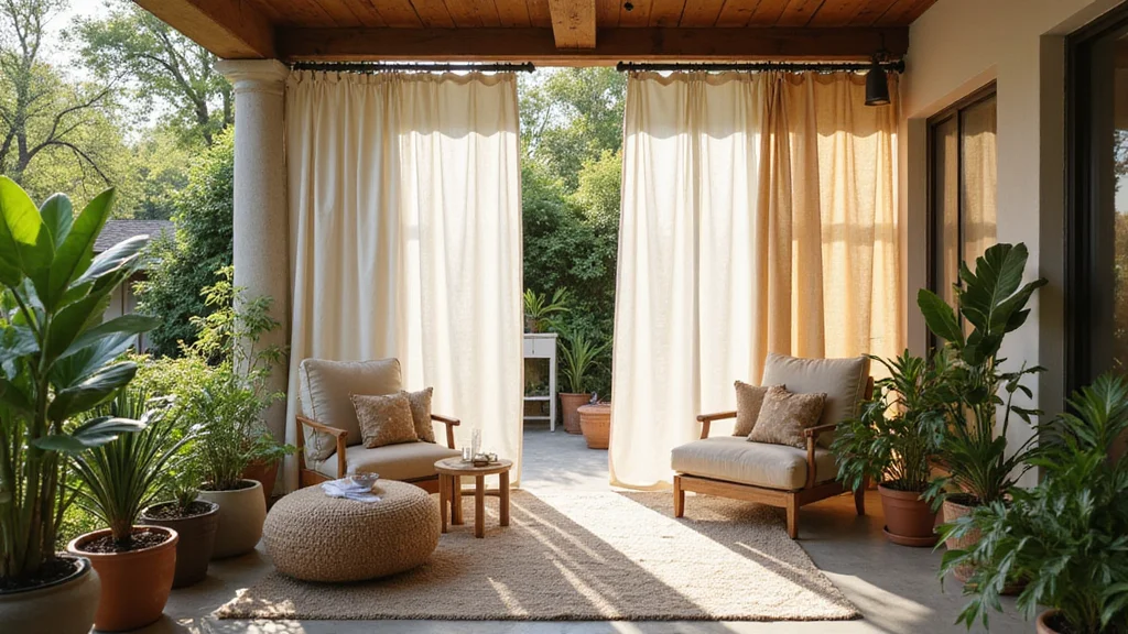 12 Patio Window Curtain Ideas for Breezy Outdoor Privacy