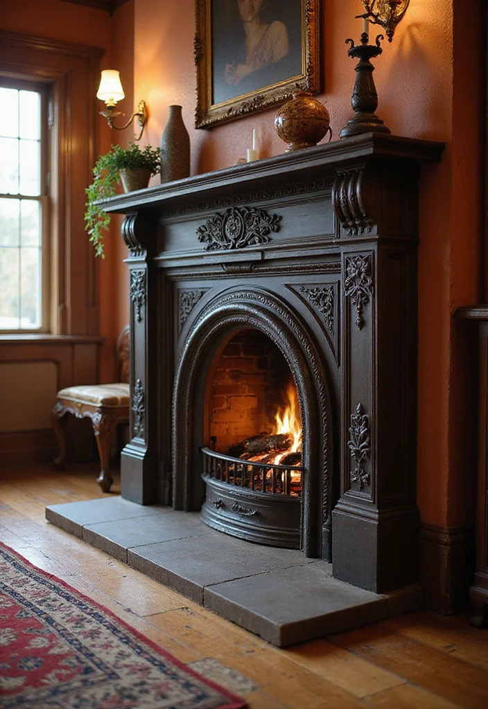 12 Propane Fireplace Ideas for Efficient Convenient Heat 111 12 Propane Fireplace Ideas for Efficient Convenient Heat - 11. Traditional Cast Iron Fireplaces