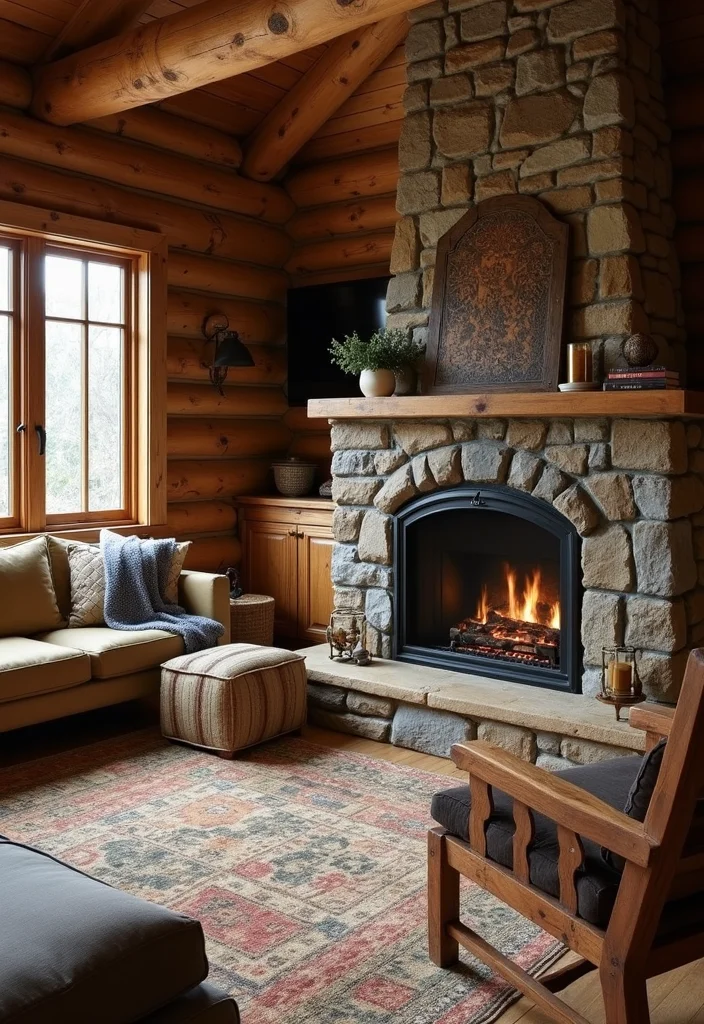 12 Propane Fireplace Ideas for Efficient Convenient Heat 12 12 Propane Fireplace Ideas for Efficient Convenient Heat - 2. Rustic Stone Fireplaces