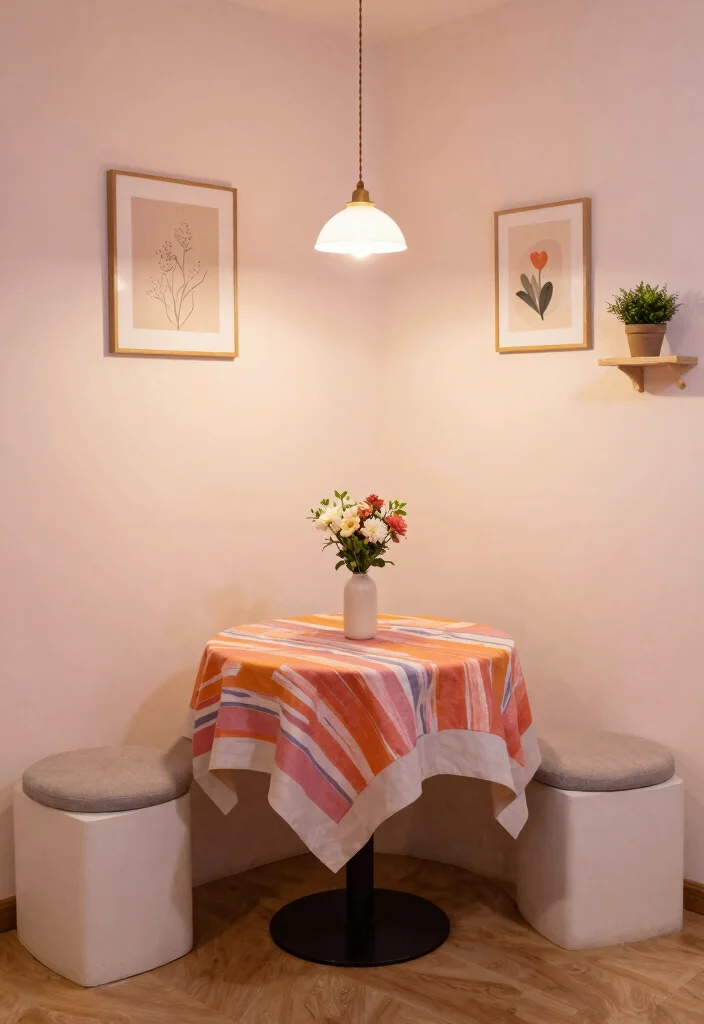 12 Round Dining Table Ideas for Better Flow and Seating 1. Cozy Corner Setup 0