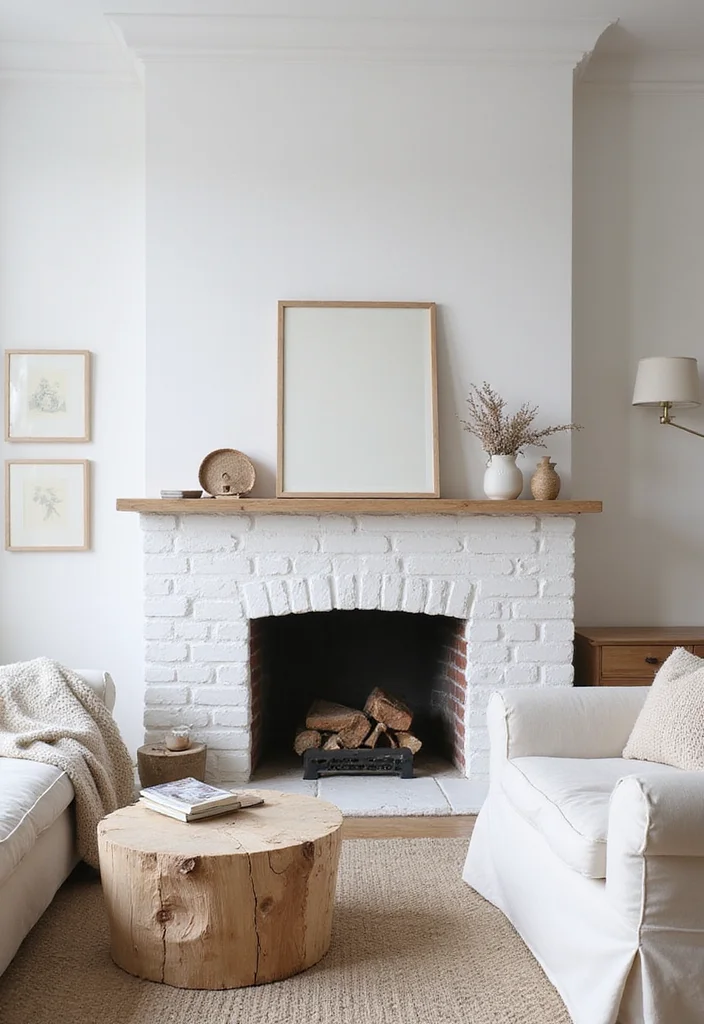 12 Scandinavian Fireplace Ideas for Minimal Warm Texture 96 12 Scandinavian Fireplace Ideas for Minimal Warm Texture - 10. Whitewash Fireplaces for a Light Feel