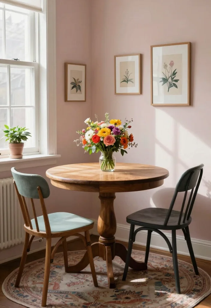 12 Small Dining Table Ideas for Cozy Functional Spaces 1. Round Tables for Intimacy 0