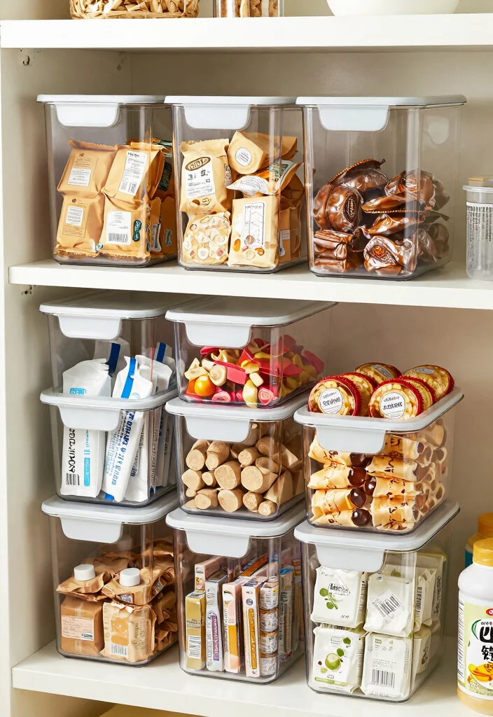 12 Small Kitchen Pantry Ideas That Improve Everyday Storage - 2. Multipurpose Storage Bins 1
