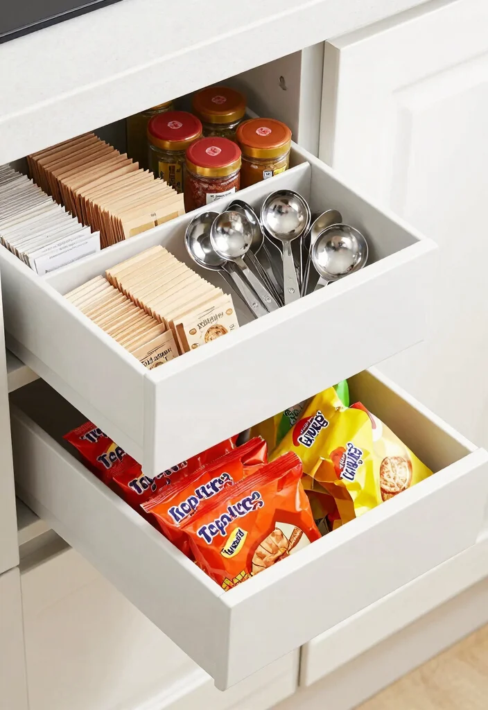 12 Small Kitchen Pantry Ideas That Improve Everyday Storage - 7. Drawer Organizers for Small Items 1