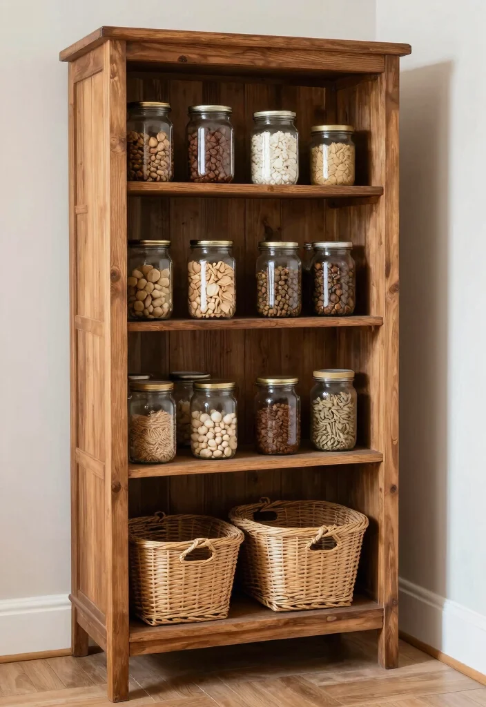 12 Small Kitchen Pantry Ideas That Improve Everyday Storage - 9. Repurpose Furniture as Storage 1