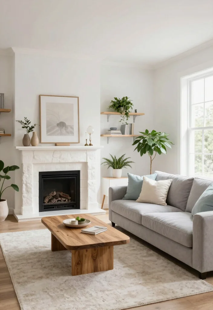 12 Small Living Room Ideas with Fireplace That Feel Open 4. Choose a Light Color Palette 0