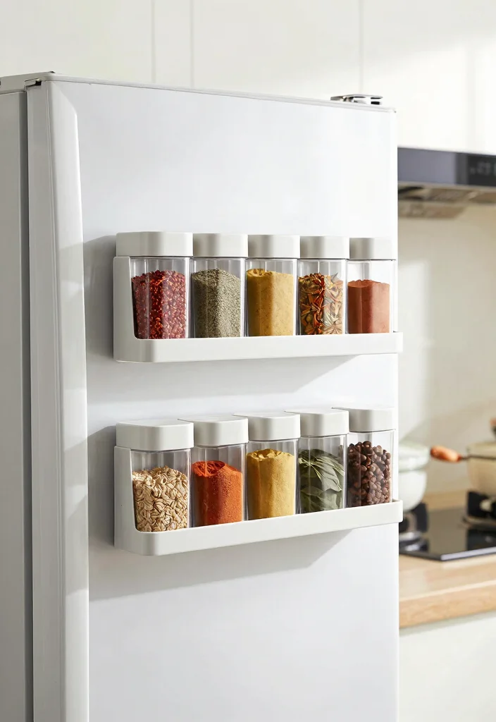 12 Small Pantry Organization Ideas for a Clutter Free Kitchen 56 12 Small Pantry Organization Ideas for a Clutter Free Kitchen - 6. Magnetic Spice Rack 1