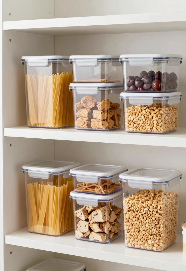 12 Small Pantry Organization Ideas for a Clutter Free Kitchen 67 12 Small Pantry Organization Ideas for a Clutter Free Kitchen - 7. Clear Container Storage 1