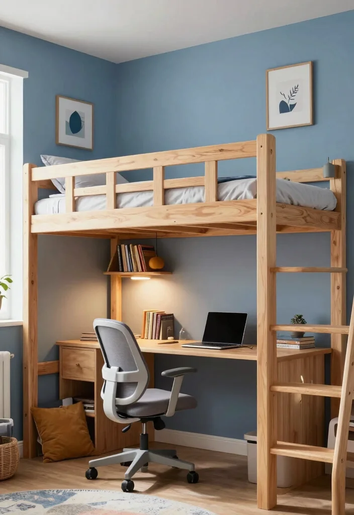12 Small Space Bedroom Ideas for Men with Smart Layout Tips 1. Go for a Lofted Bed 0