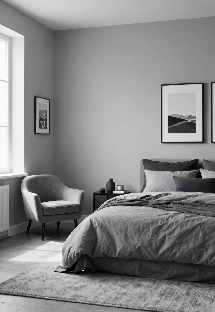 12 Small Space Bedroom Ideas for Men with Smart Layout Tips 4. Embrace a Monochromatic Color Scheme 0