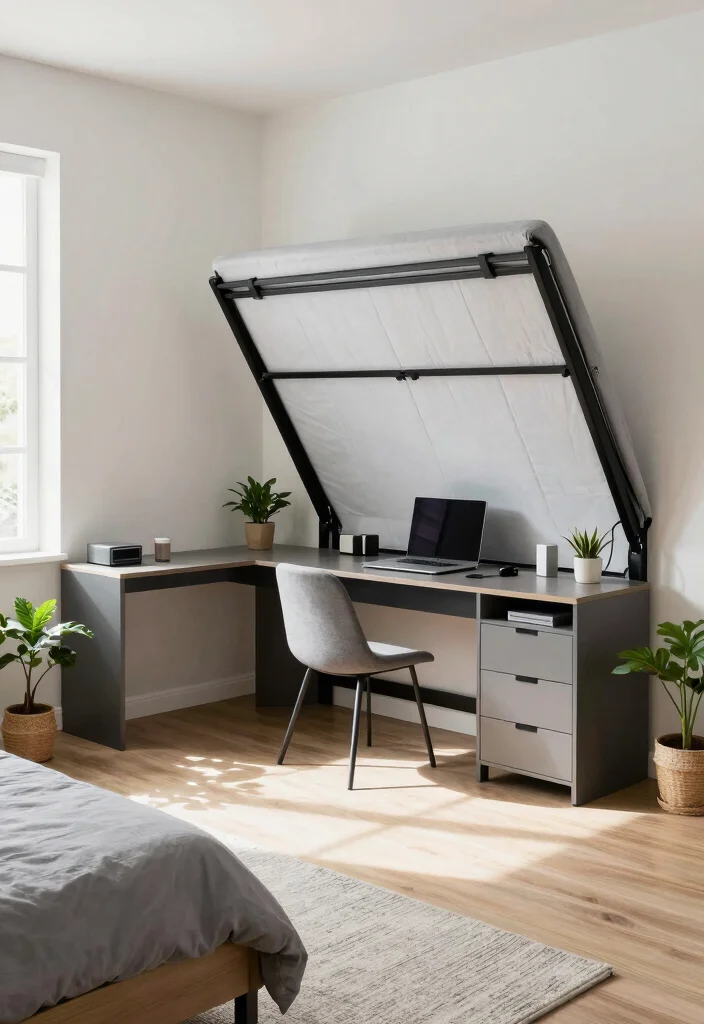 12 Small Space Bedroom Ideas for Men with Smart Layout Tips 7. Create a Multi Functional Space 0