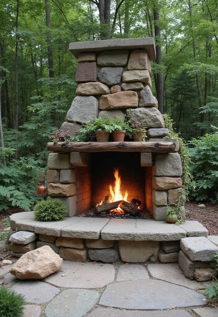 12 Spanish Fireplace Ideas for Bold Rustic Mediterranean Style 122 12 Spanish Fireplace Ideas for Bold Rustic Mediterranean Style - 12. Integrating Natural Elements