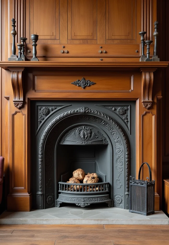 12 Spanish Fireplace Ideas for Bold Rustic Mediterranean Style 67 12 Spanish Fireplace Ideas for Bold Rustic Mediterranean Style - 7. Wrought Iron Accents