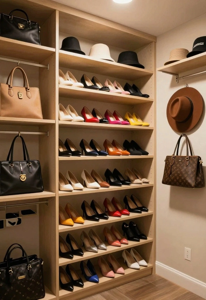 12 Walk In Closet Organization Ideas for a Clean and Functional Space 2. Invest in Vertical Storage Solutions 0