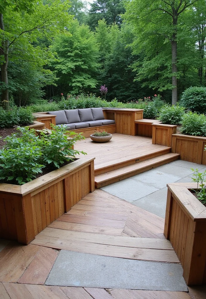 12 Walkout Basement Landscaping Ideas for Seamless Outdoor Flow 23 12 Walkout Basement Landscaping Ideas for Seamless Outdoor Flow - 3. Multi-Level Decking for Depth