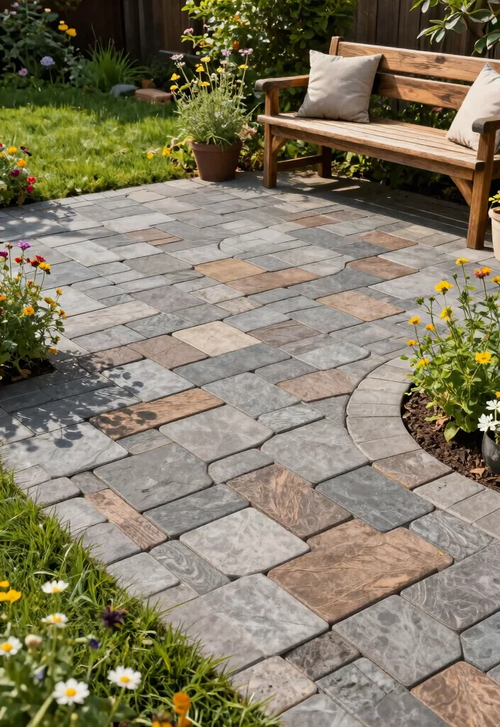 14 Backyard Paver Patio Ideas for Stylish Outdoor Living 1 14 Backyard Paver Patio Ideas for Stylish Outdoor Living - 1. Eco-Conscious Recycled Pavers 1