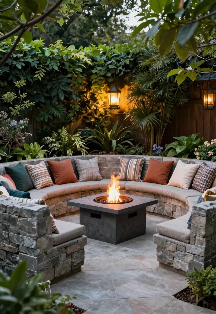 14 Backyard Paver Patio Ideas for Stylish Outdoor Living 111 14 Backyard Paver Patio Ideas for Stylish Outdoor Living - 11. Built-In Seating Alongside Pavers 1