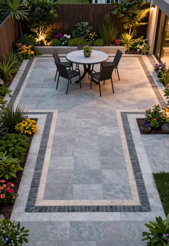 14 Backyard Paver Patio Ideas for Stylish Outdoor Living 122 14 Backyard Paver Patio Ideas for Stylish Outdoor Living - 12. Decorative Borders with Pavers 1