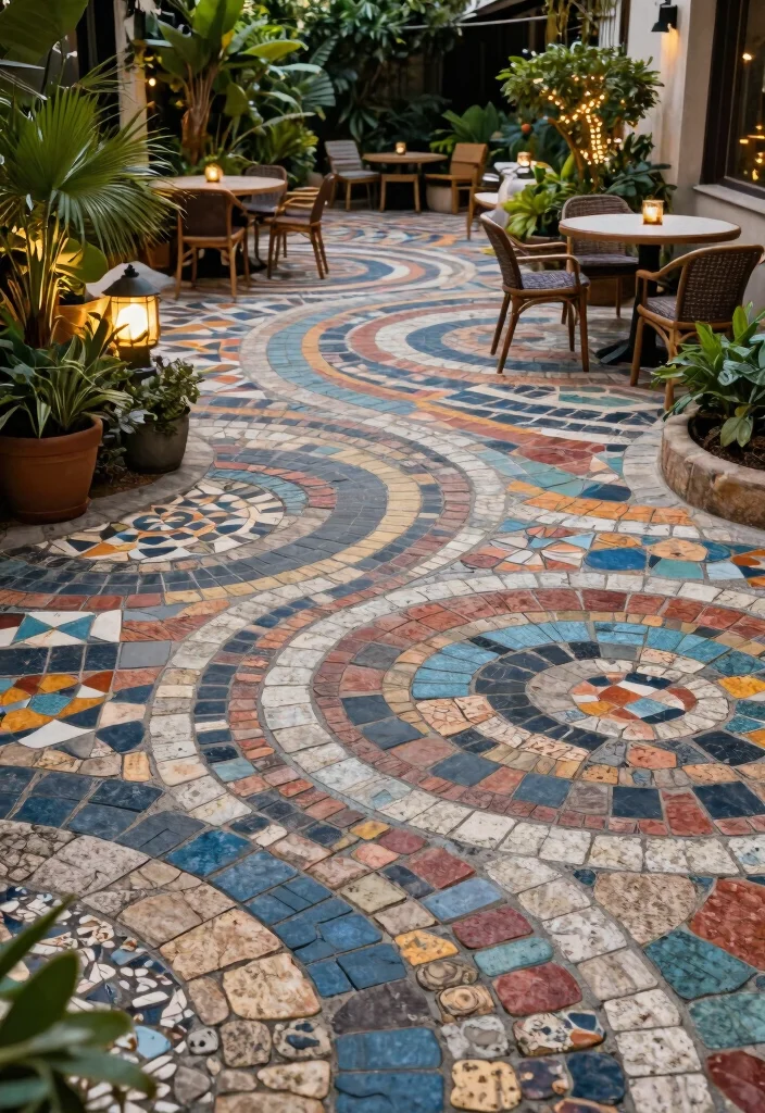 14 Backyard Paver Patio Ideas for Stylish Outdoor Living 144 14 Backyard Paver Patio Ideas for Stylish Outdoor Living - 14. Patterned Pavers for Artistic Touch 1