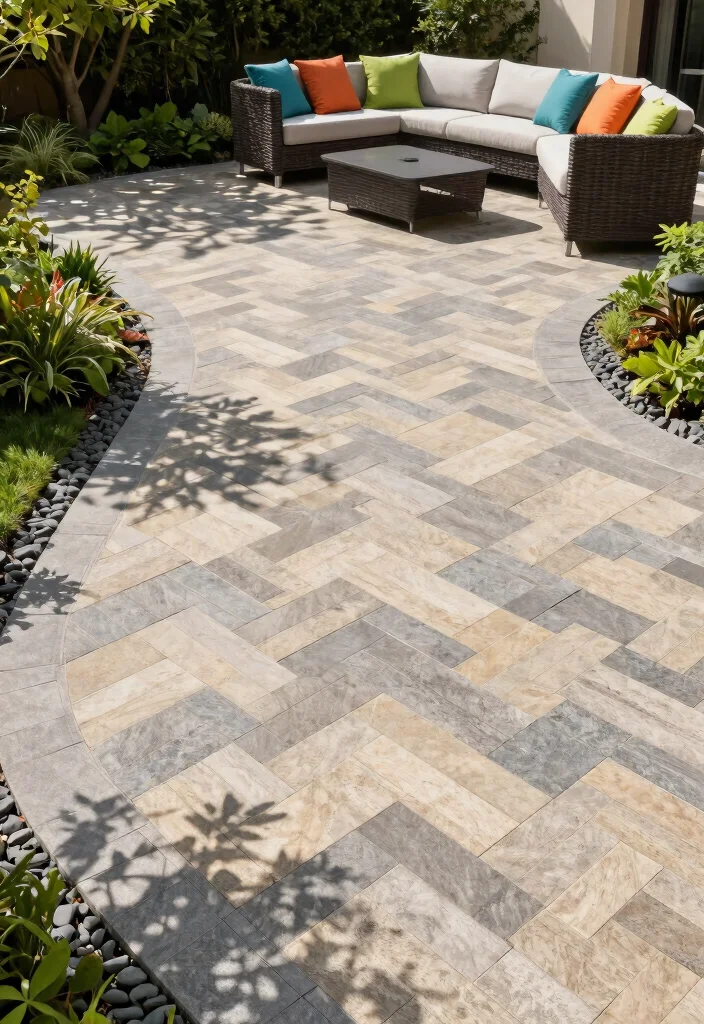 14 Backyard Paver Patio Ideas for Stylish Outdoor Living 12 14 Backyard Paver Patio Ideas for Stylish Outdoor Living - 2. Interlocking Paver Patterns 1
