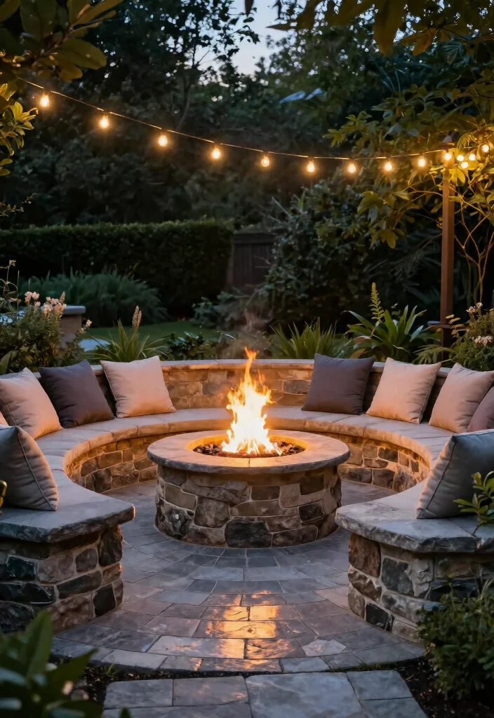 14 Backyard Paver Patio Ideas for Stylish Outdoor Living 56 14 Backyard Paver Patio Ideas for Stylish Outdoor Living - 6. Fire Pit Integration 1
