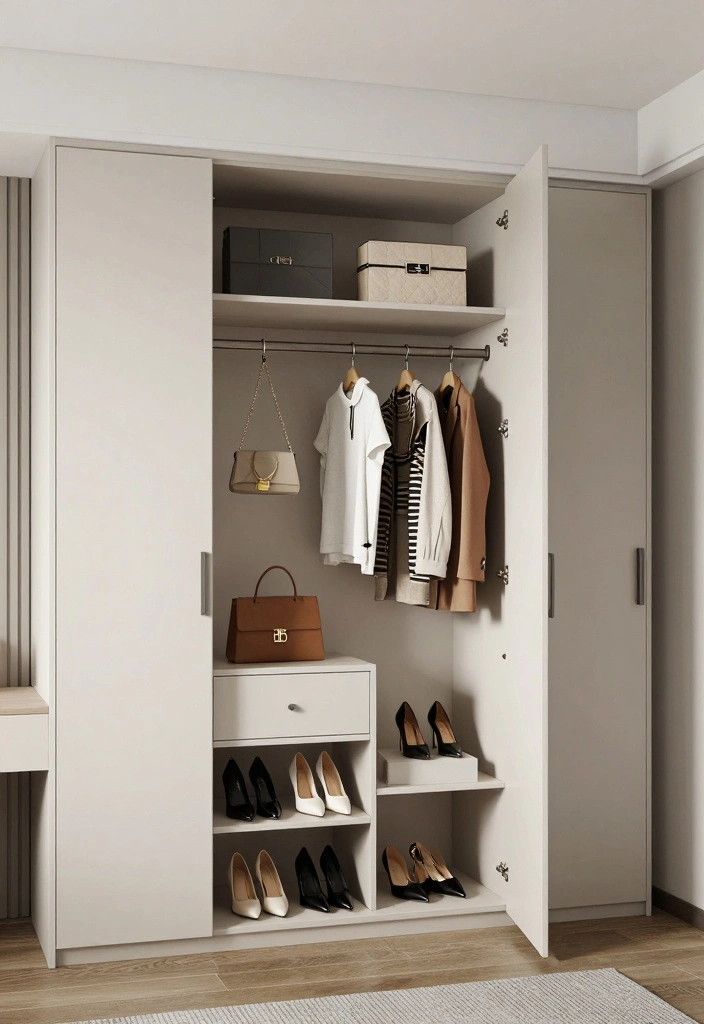 14 Cool Bedroom Ideas for Men That Feel Modern and Personal 8. Functional Wardrobe Solutions 0