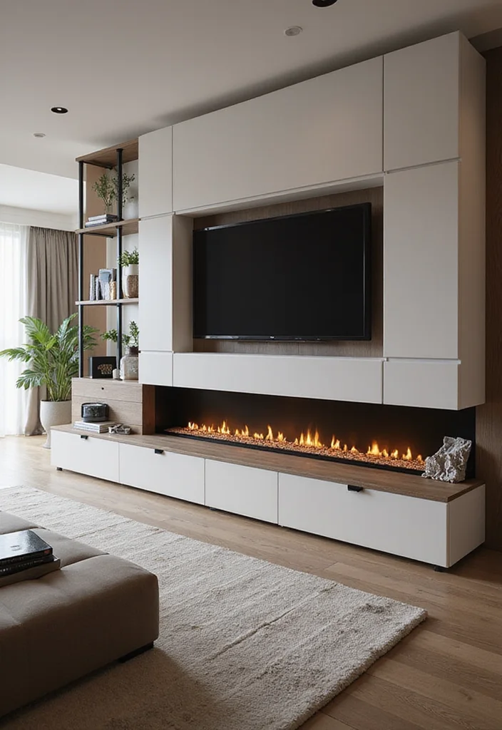 14 Gas Fireplace Wall Ideas for Clean Modern Warmth 100 14 Gas Fireplace Wall Ideas for Clean Modern Warmth - 10. Linear Fireplaces