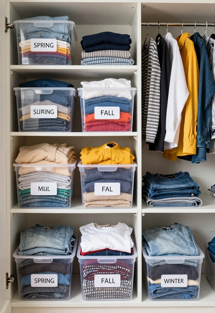 14 Small Closet Organization Ideas That Maximize Every Inch 56 14 Small Closet Organization Ideas That Maximize Every Inch - 6. Create a Seasonal Rotation System 1