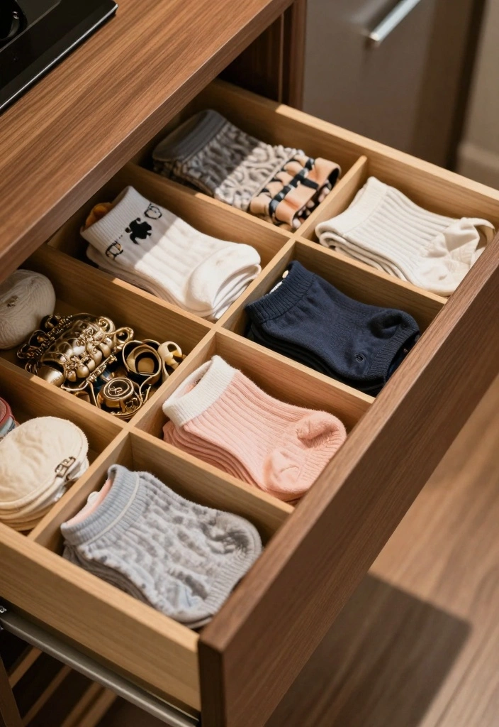 14 Small Closet Organization Ideas That Maximize Every Inch 78 14 Small Closet Organization Ideas That Maximize Every Inch - 8. Use Drawer Organizers for Small Items 1