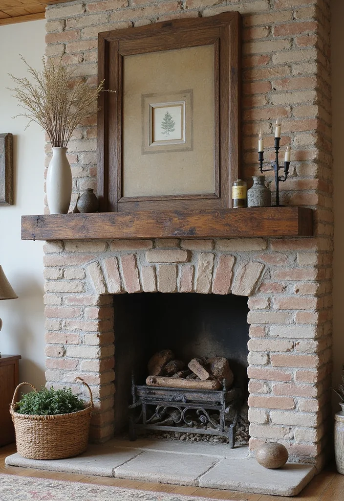 14 Stone and Wood Fireplace Ideas for Natural Cozy Balance 1 14 Stone and Wood Fireplace Ideas for Natural Cozy Balance - 1. Rustic Elegance with Reclaimed Wood