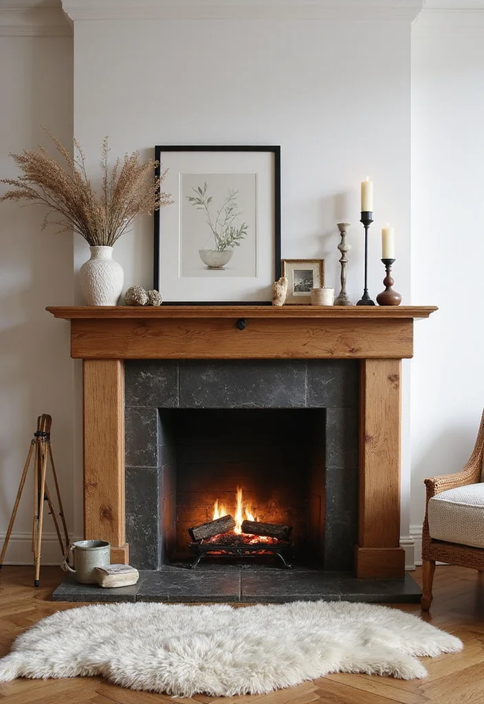 14 Stone and Wood Fireplace Ideas for Natural Cozy Balance 111 14 Stone and Wood Fireplace Ideas for Natural Cozy Balance - 11. Statement Mantels