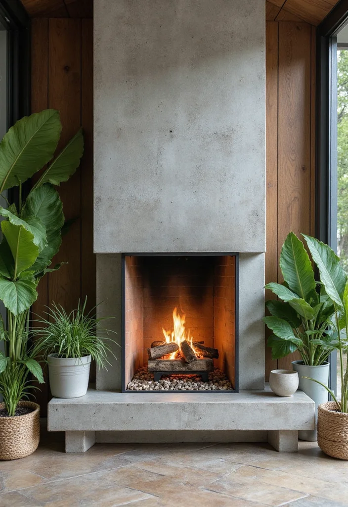 14 Stone and Wood Fireplace Ideas for Natural Cozy Balance 144 14 Stone and Wood Fireplace Ideas for Natural Cozy Balance - 14. Eco-Conscious Fireplaces