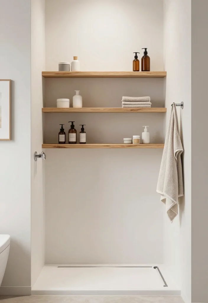 14 Walk In Tile Shower Ideas for a Sleek Open Bathroom 10 14 Walk In Tile Shower Ideas for a Sleek Open Bathroom 10. Minimalist Accessories 0