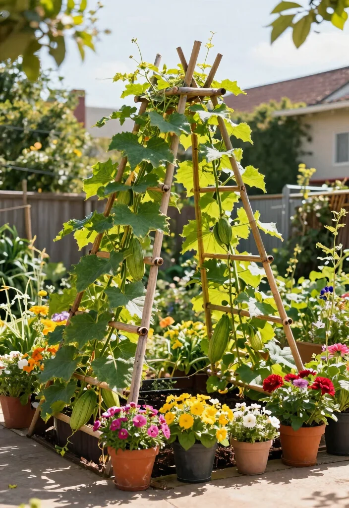 9 Zucchini Vertical Trellis Ideas for Healthy Space Saving Growth 2. A Frame Trellis 0