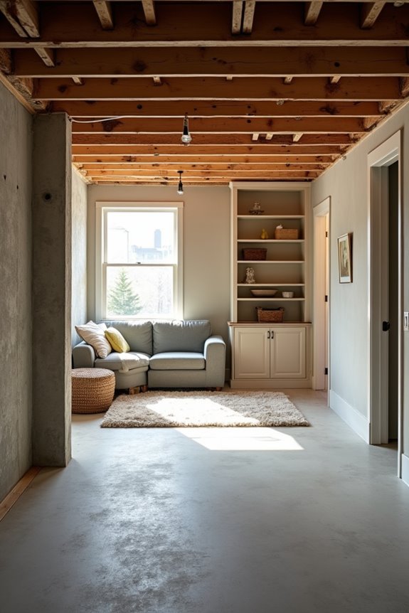 basement finished versus unfinished moisture