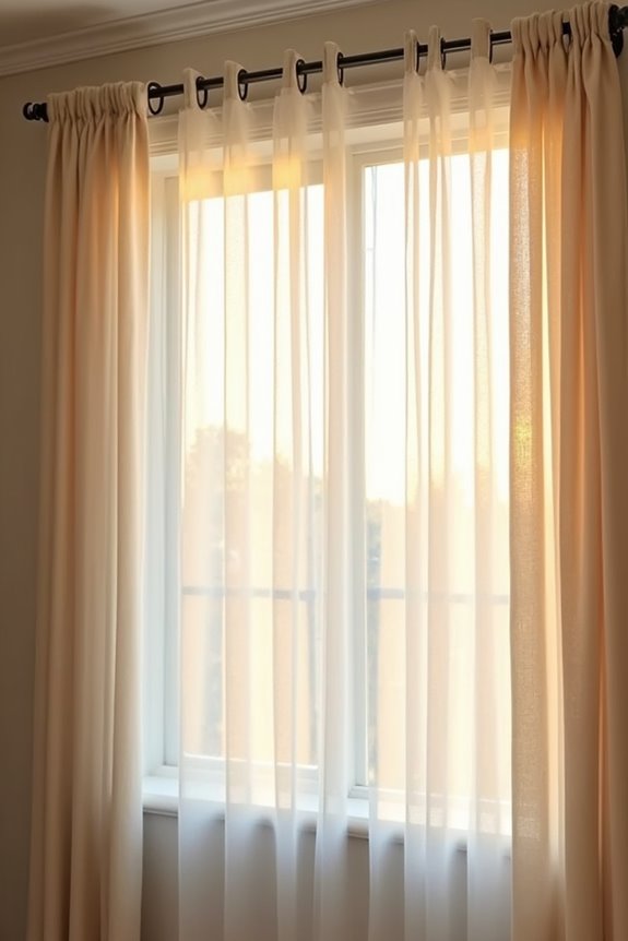 divide length by three for curtain thirds