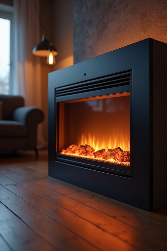 electric fireplaces convert electricity to heat efficiently