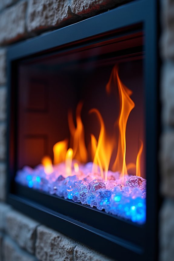 flame only ambiance no heat