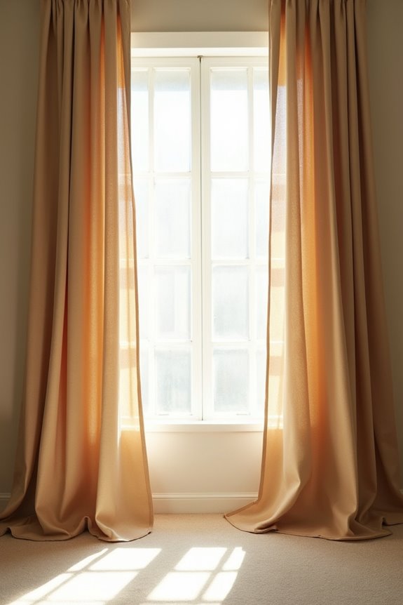 floor to ceiling curtain height illusion
