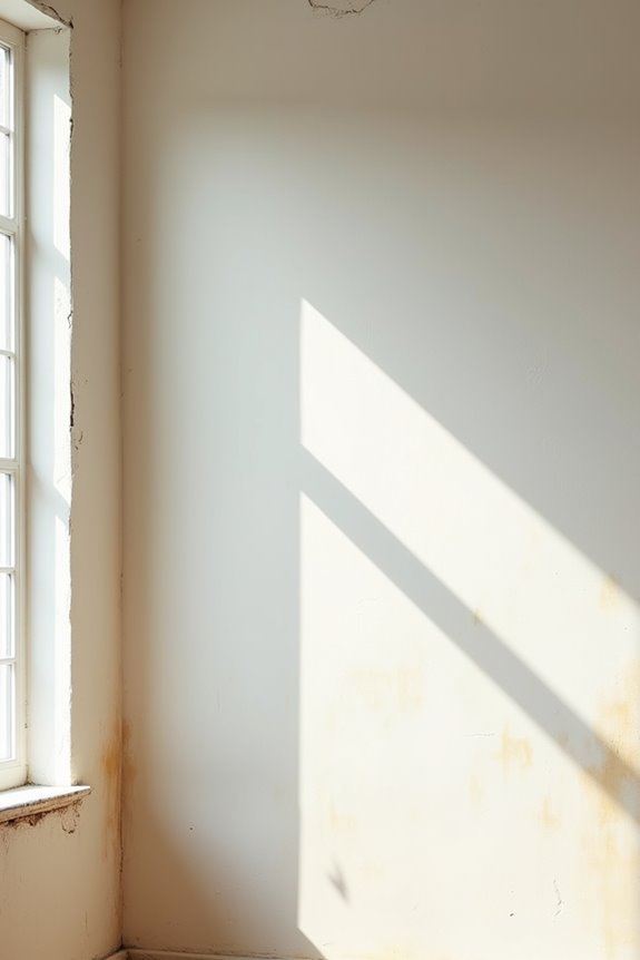 glossy nonporous walls resist staining
