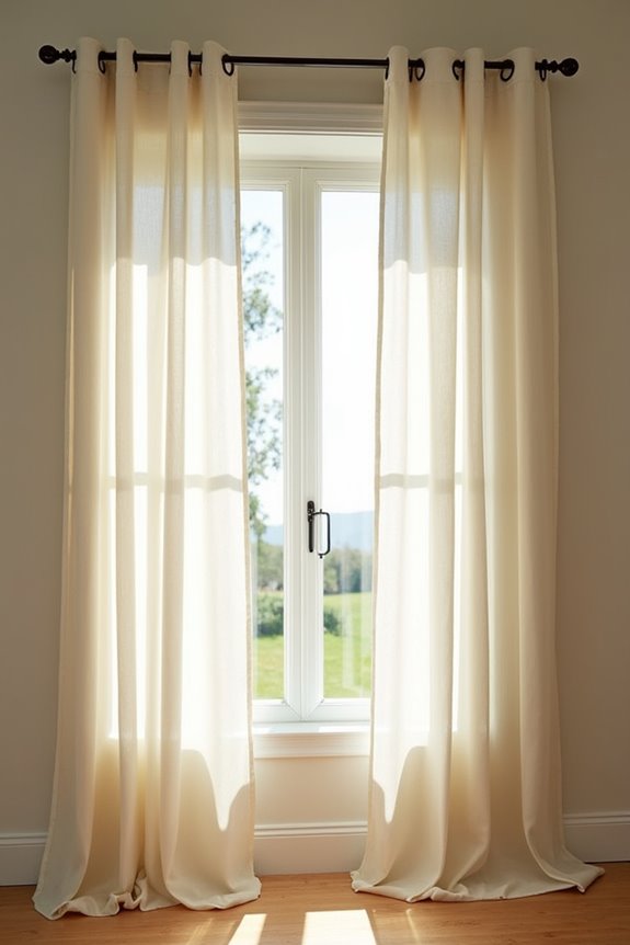 grommet curtains by room