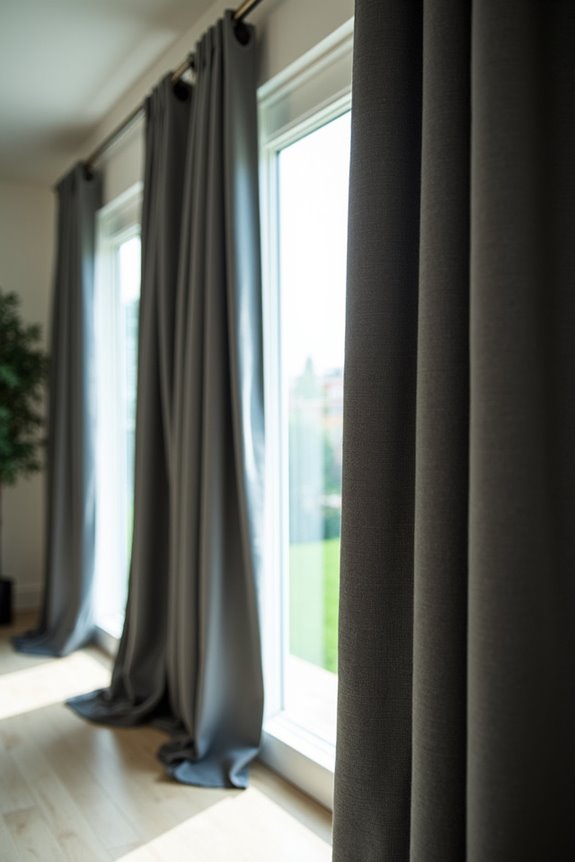 grommet curtains intentional modern drama