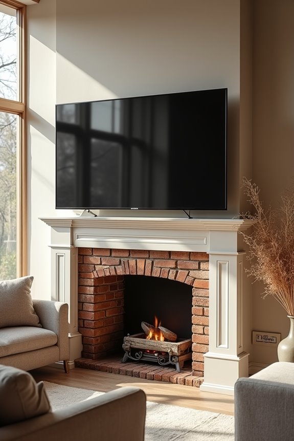 heat above fireplace risks tv damage
