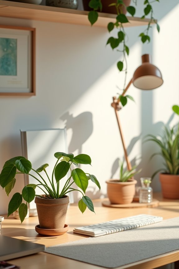 home desk becomes warm personal