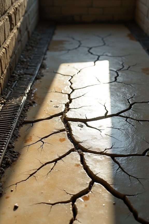 hydrostatic pressure from poor drainage