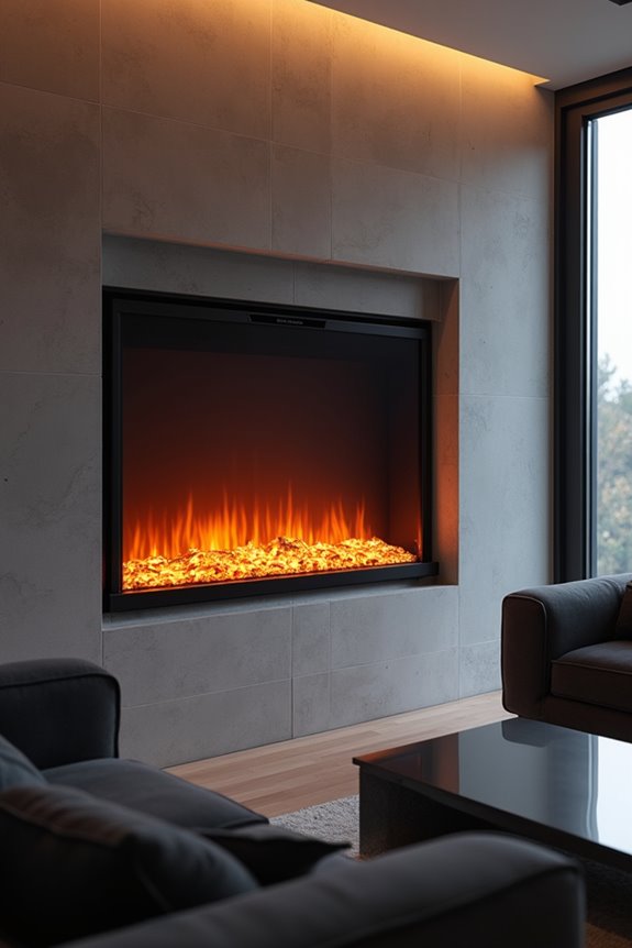 lower cost minimal maintenance electric fireplaces