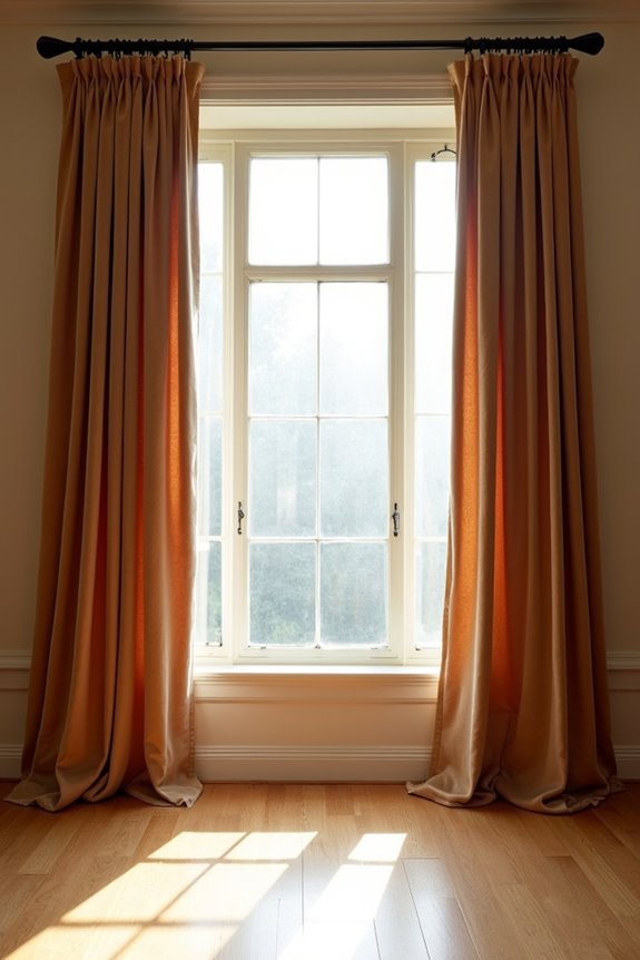 measuring curtain rod to floor
