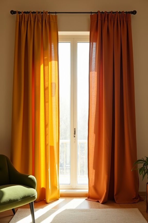 mustard terracotta olive green harmony